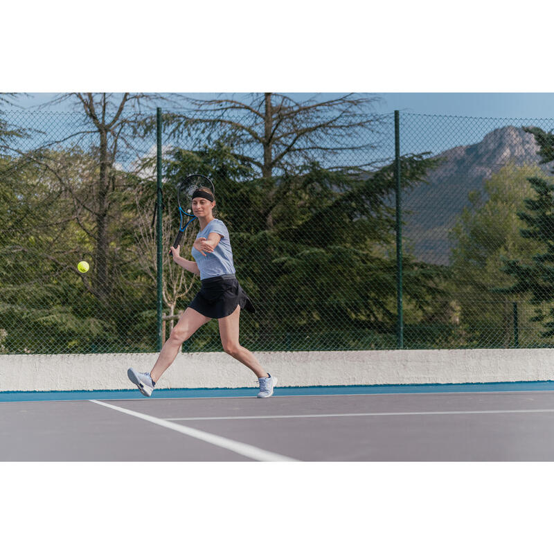 Tennisshirt voor dames TTS Light lavendelblauw