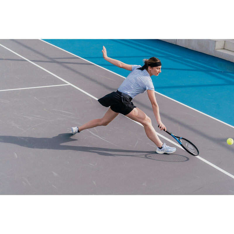 Tennisshirt voor dames TTS Light lavendelblauw