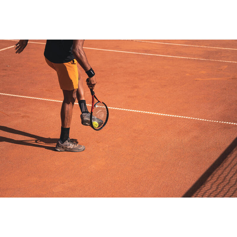Pánské tenisové kraťasy Artengo Dry okrové 