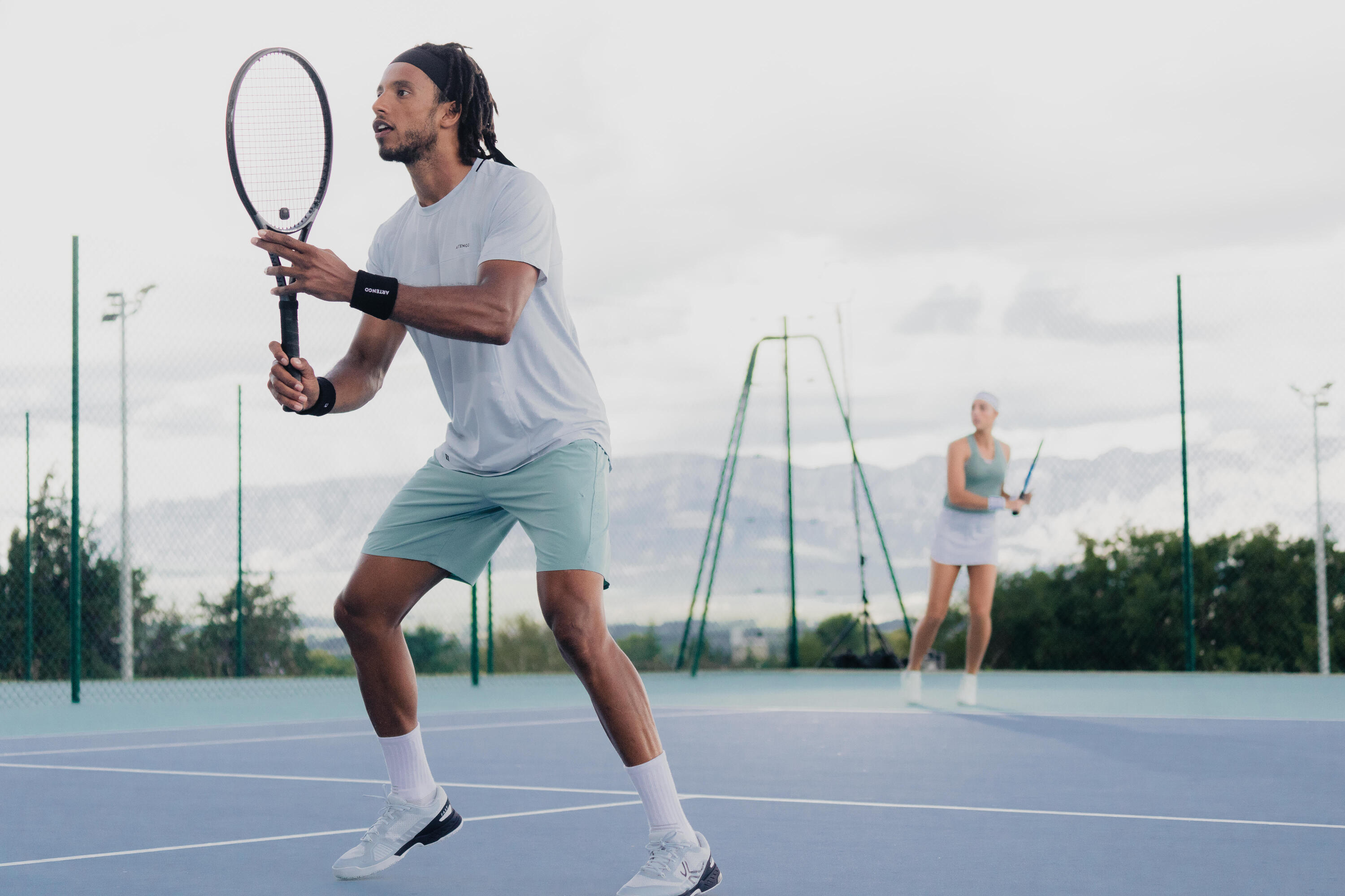 Men's Tennis Shorts Dry+ - Verdigris 6/10