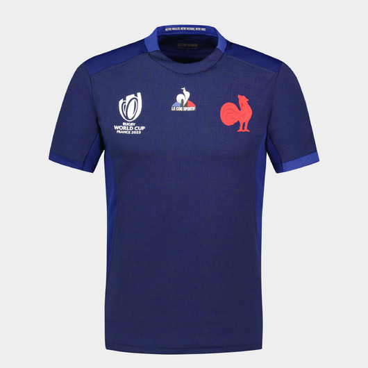 Maillot Manches Courtes de Rugby REPLICA FRANCE 2023 Adulte