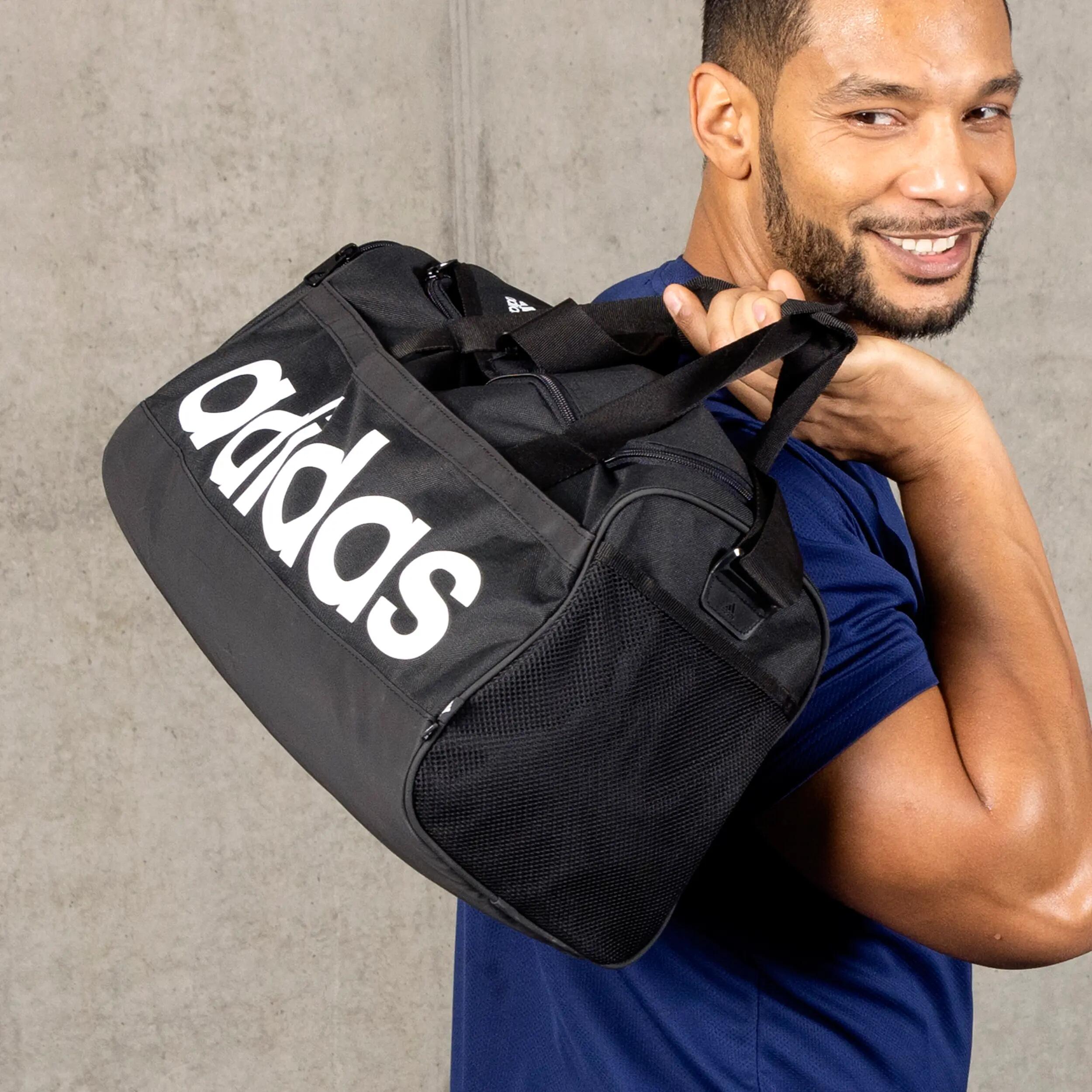 SAC DUFFEL ADIDAS S NOIR BLANC 5/8