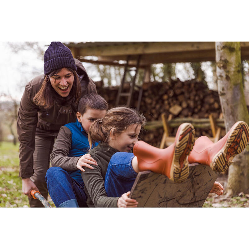 VESTE FEMME IMPERMÉABLE RESISTANTE 500 MARRON