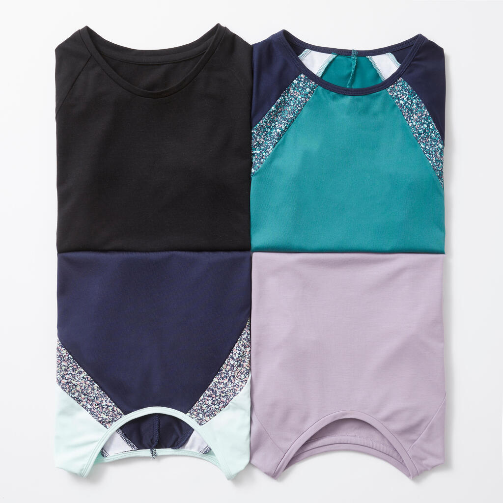 T-shirt multisport respirant fille, Rose