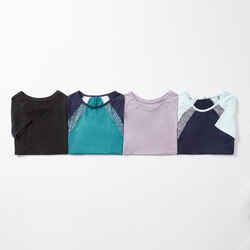 Girls' Breathable T-Shirt S500 - Purple