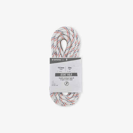 
      Kletterseil halbstatisch Stat 10,5 mm × 20 m weiss
  