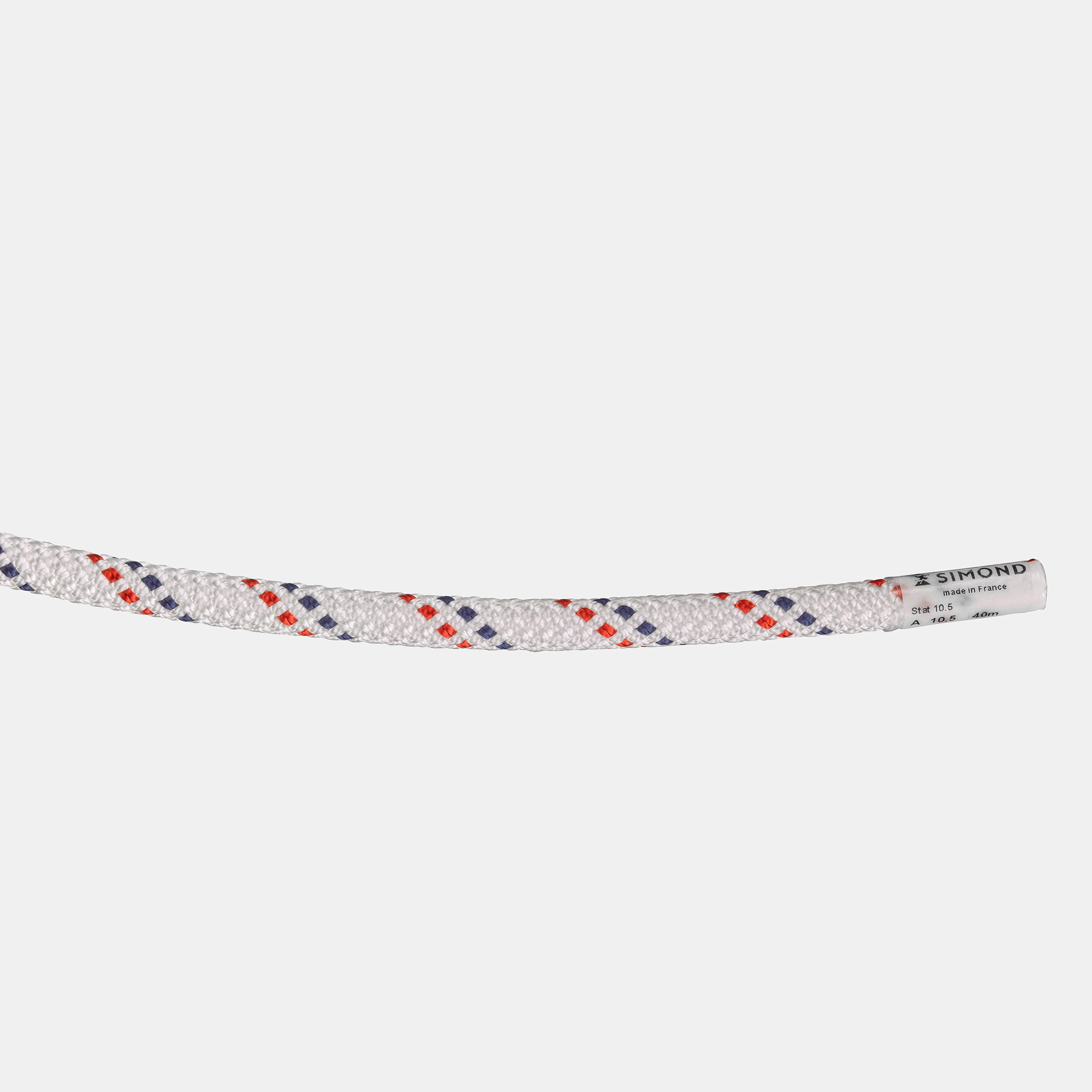 Semi-Static Rope  10.5 mm x 40 m - Stat 10.5 White 3/3