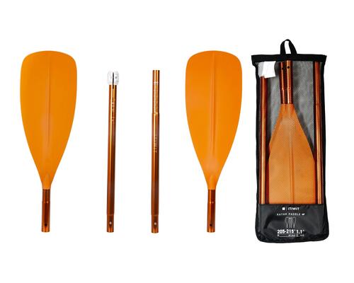 pagaia-kayak-packraft-compacta-5-partes-laranja-itiwit