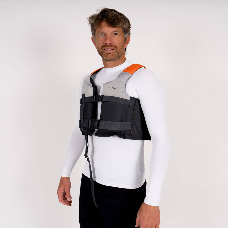 Life vest 50N+ Grey - Kayaks, SUPs, Dinghies