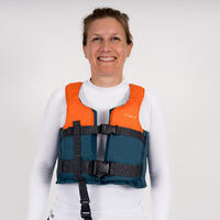 Gilet aide à la flottabilité 50N+  bleu/orange kayak stand up paddle dériveur