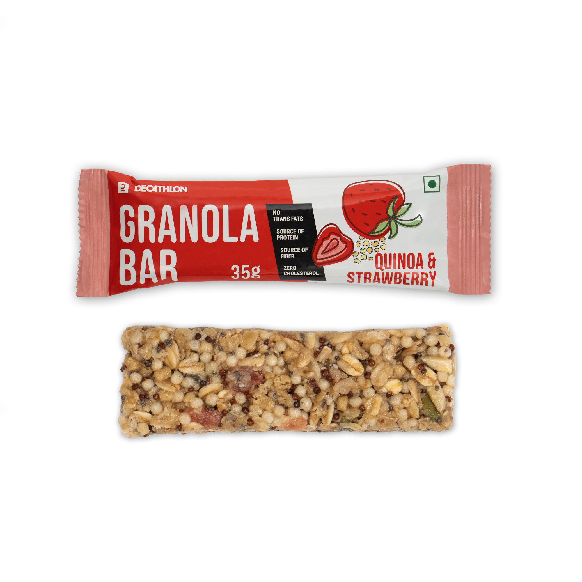Granola Bar- Quinoa and Strawberry-Zero Cholestrol, No trans fats, with Fibre