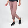 Light, Quick dry, 3 Zip Pockets, Jog Fit-Women Running Trackpant Rose Pink