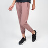 Women Breathable Running Track Pants - Run 100 - Pastel Red