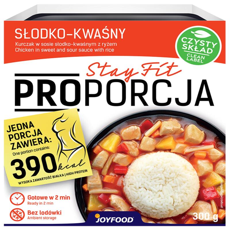 Danie gotowe Kurczak w sosie słodko-kwaśnym z ryżem Joyfood 300g