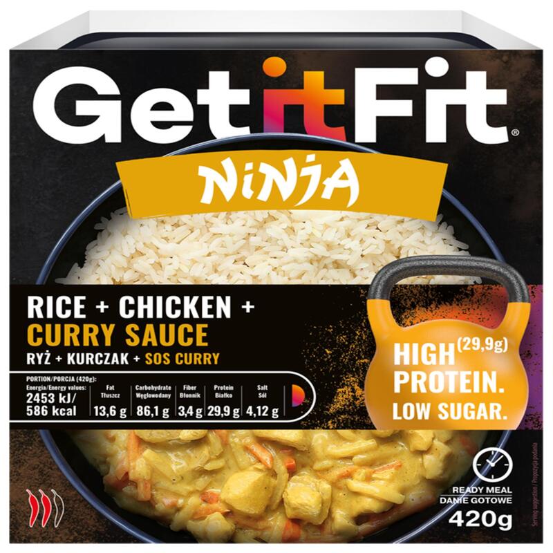Danie gotowe ryż z kurczakiem w sosie curry Joyfood 420g