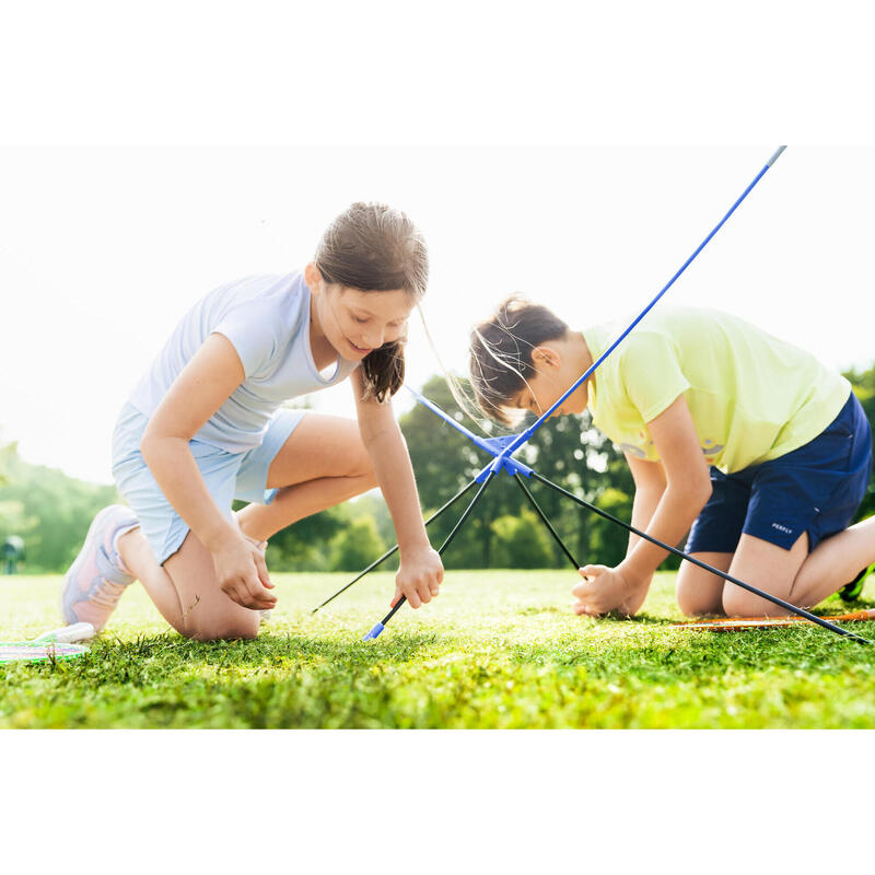 Fileu de badminton portabil Easy Net Discover V2 - Albastru