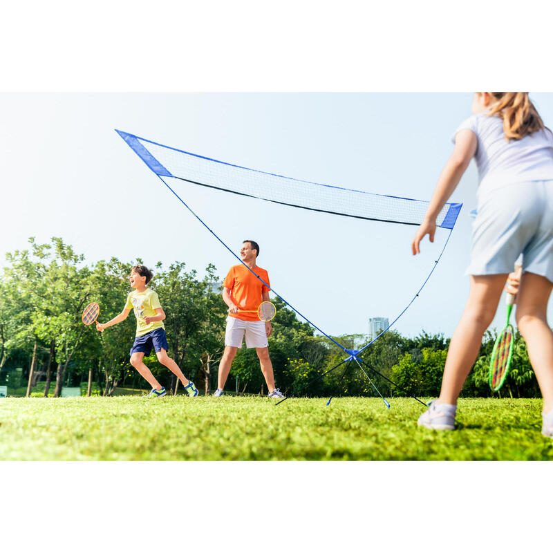 Fileu de badminton portabil Easy Net Discover V2 - Albastru