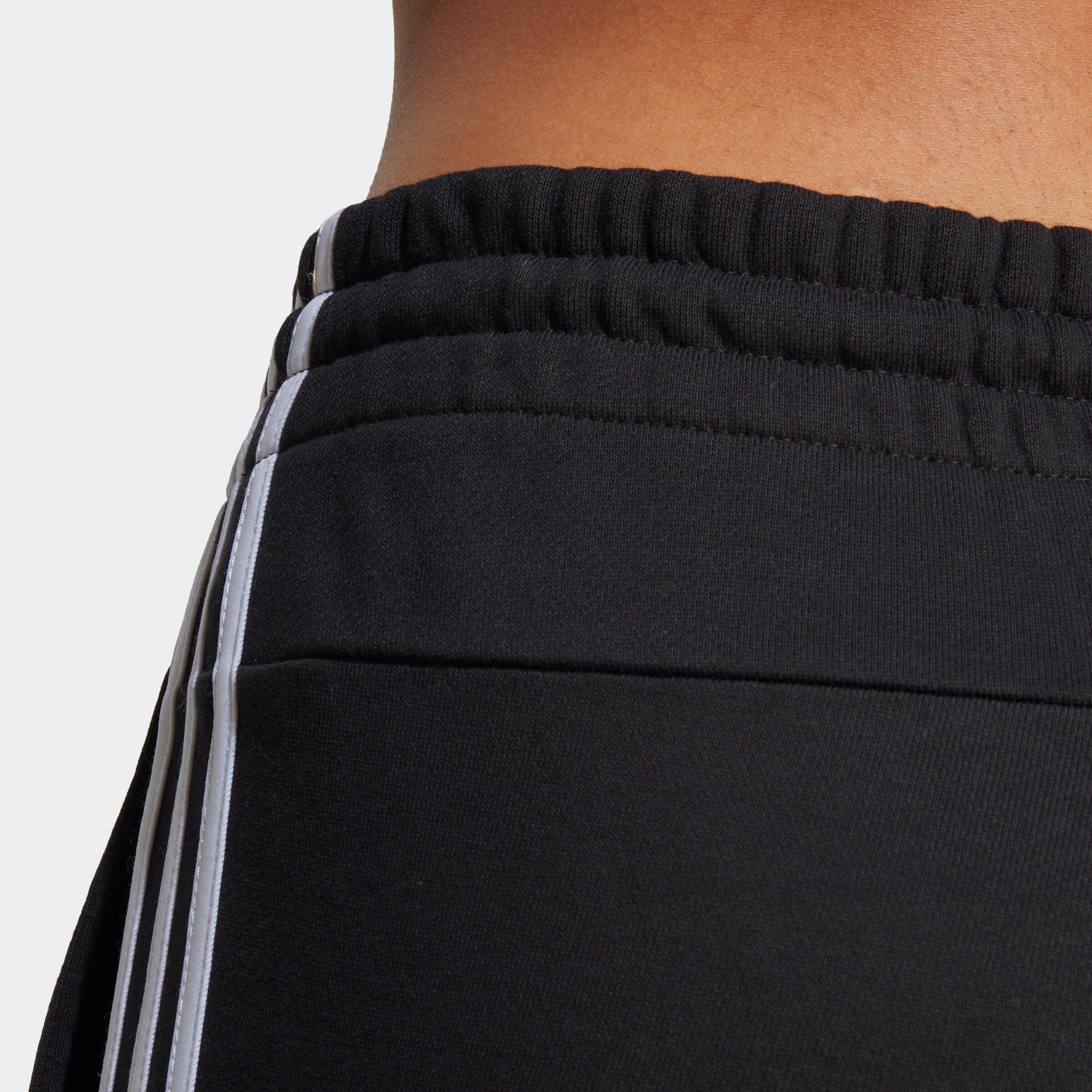 Pantaloni donna fitness ADIDAS regular cotone leggero neri 7/11