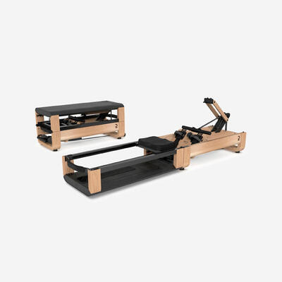 Roeitrainer woodrower 3-in-1 interactief zelfaandrijvend opvouwbaar