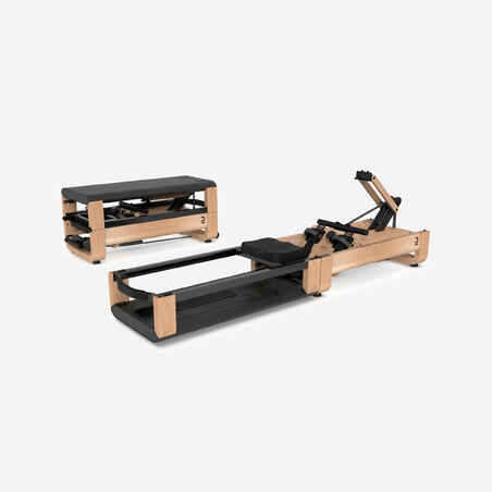 Self-Powered Folding Wooden Smart Rowing Machine Woodrower with 5-Year Warranty