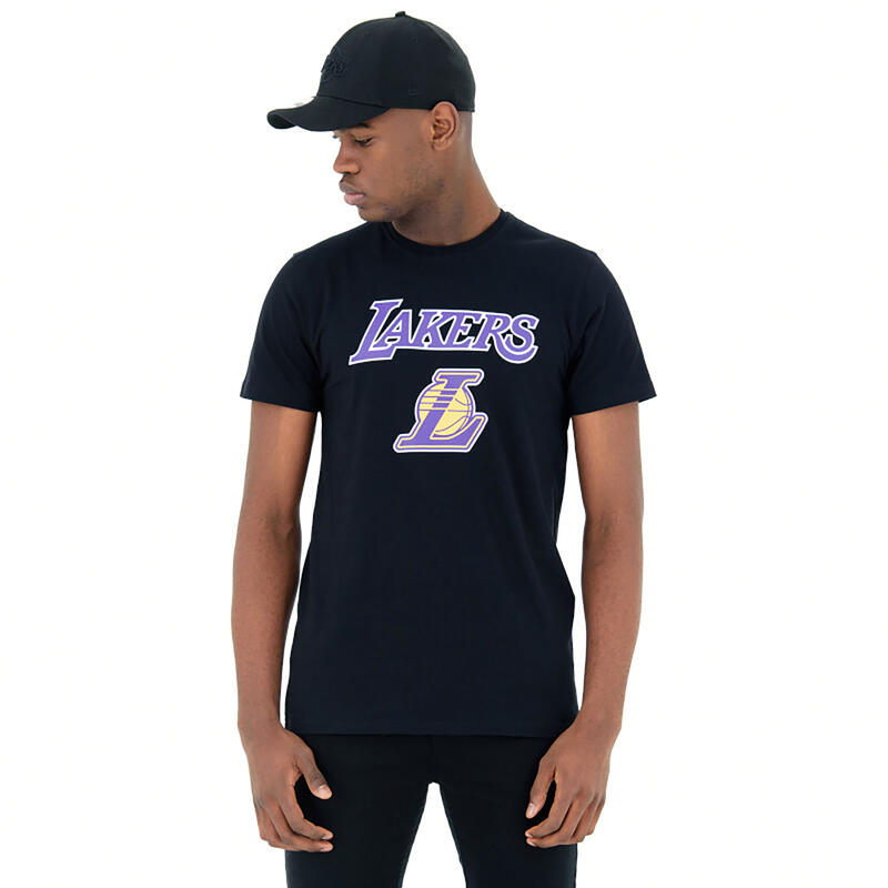 T-shirt basket adulto unisex NBA LOS ANGELES LAKERS nera