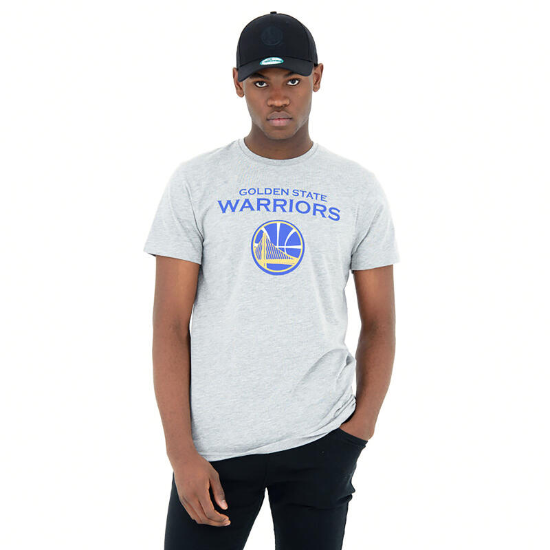 T-shirt heren/dames NBA Golden State Warriors grijs