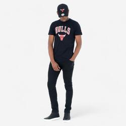 T-shirt heren/dames NBA Chicago Bulls zwart