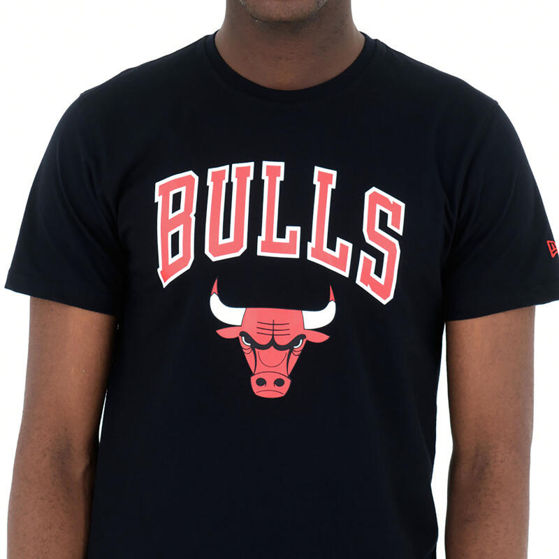 T-shirt NBA manches courtes homme/femme Chicago Bulls - noir