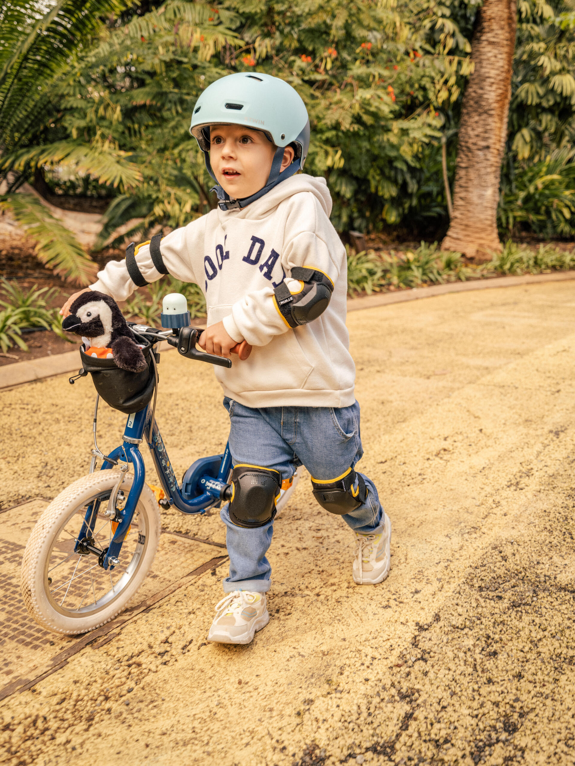 Toddler Child's Helmet And Knee Pads Kids Cycling Elbow Knee