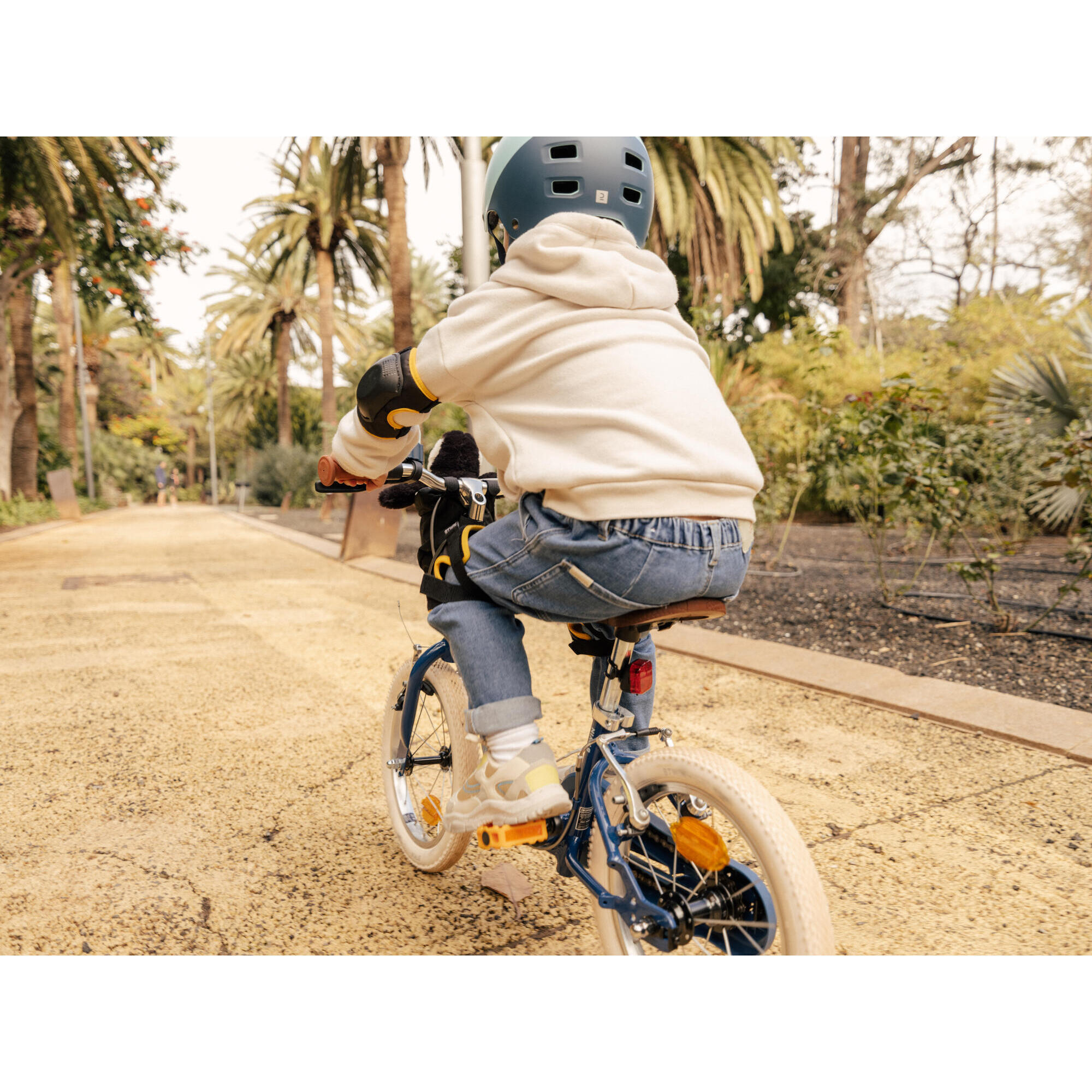 Kit protezioni gomiti e ginocchia ciclismo bambino 3-6 anni rosa 13/15