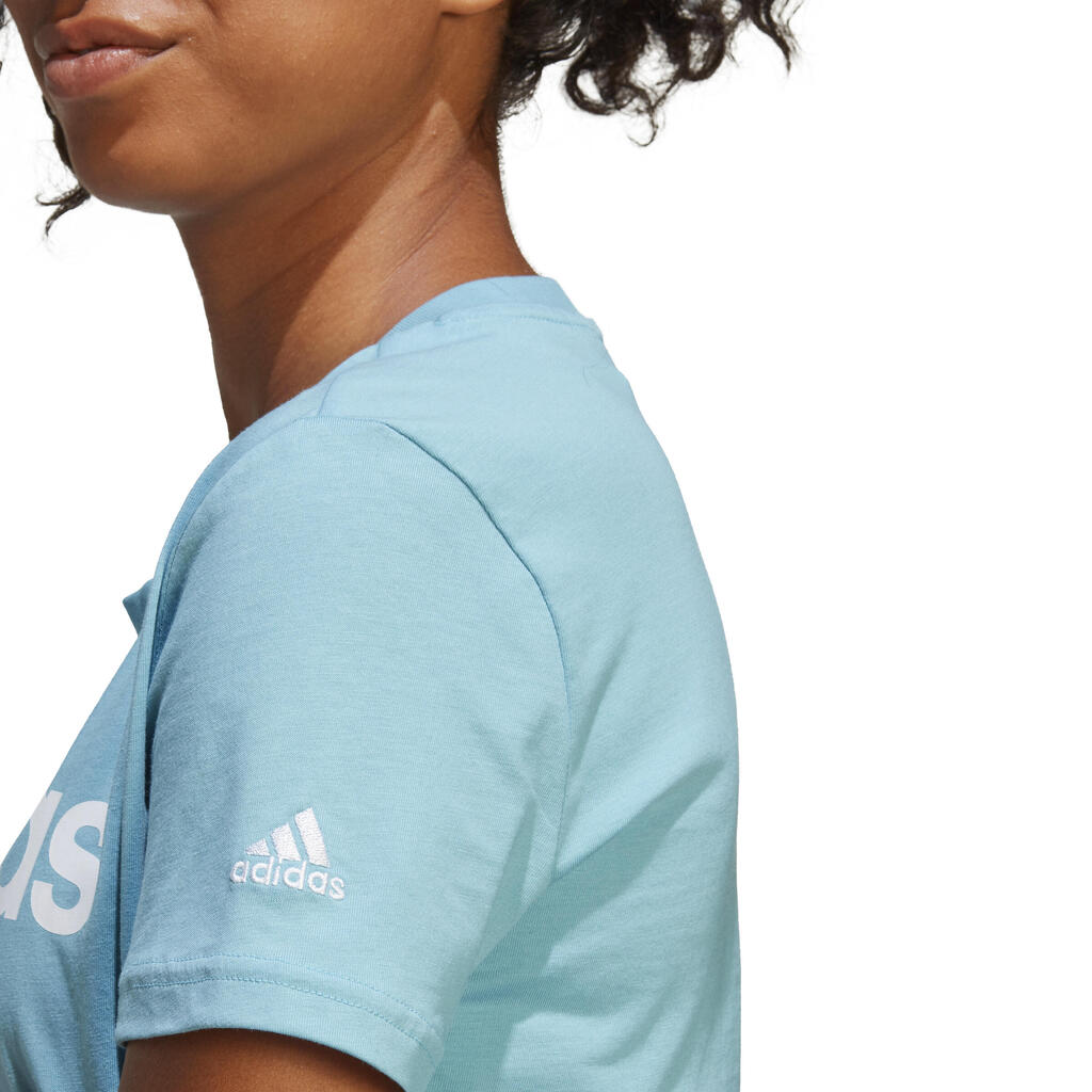 Adidas T-Shirt Damen - blau 