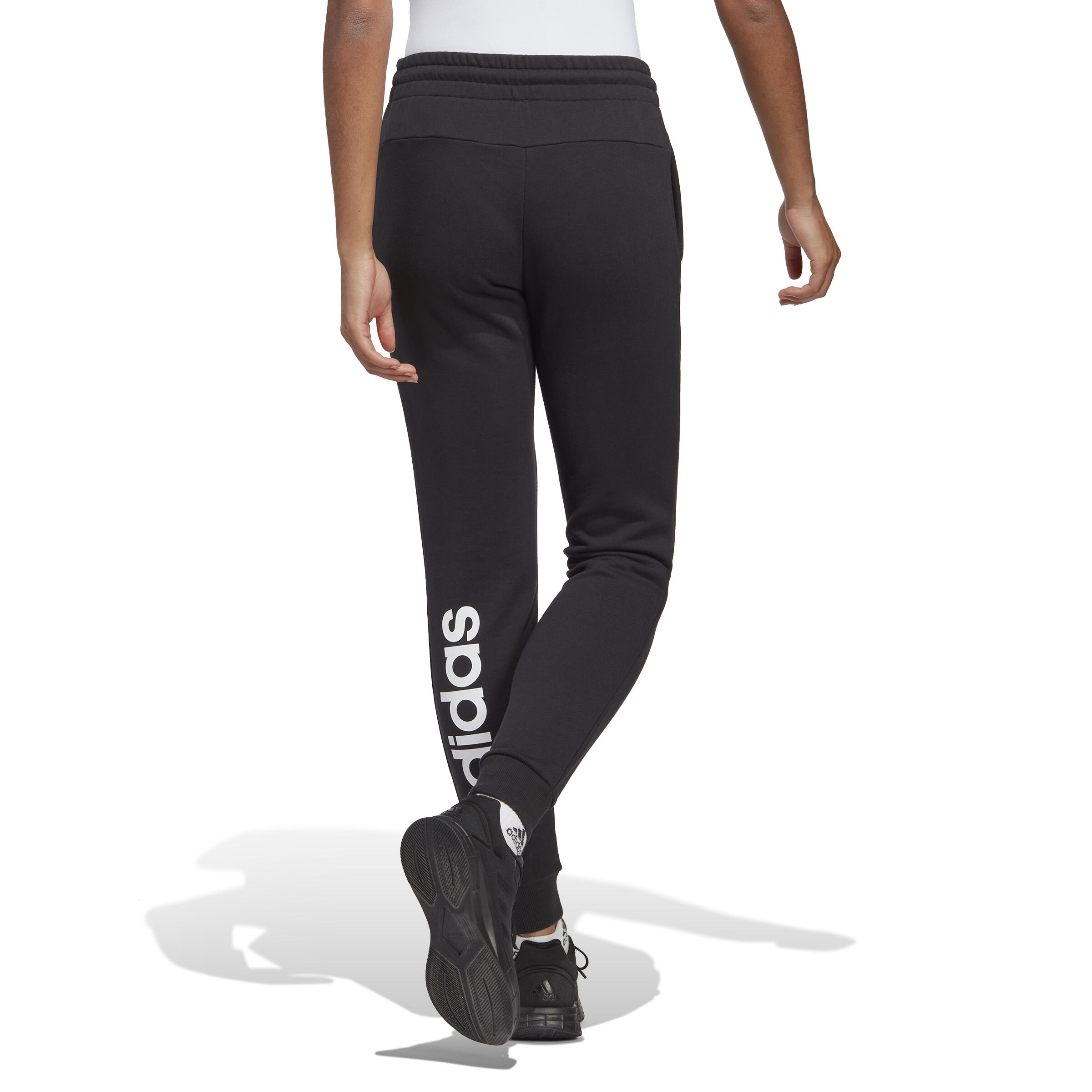 Women's Fitness Jogging Bottoms - Black 3/11