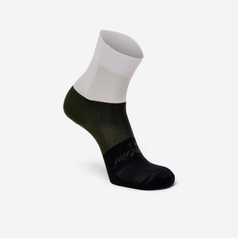 Calze Ciclismo Santini Collezione Race Bianco Verde Nero