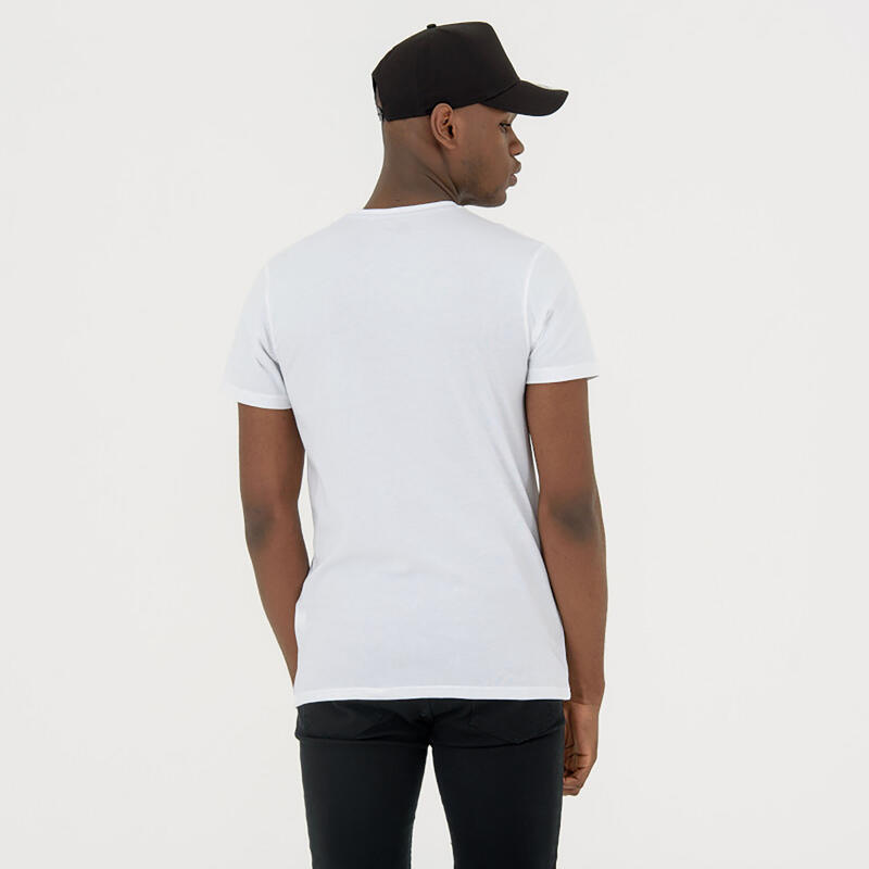 T-shirt NBA manches courtes homme/femme Brooklyn Nets - blanc