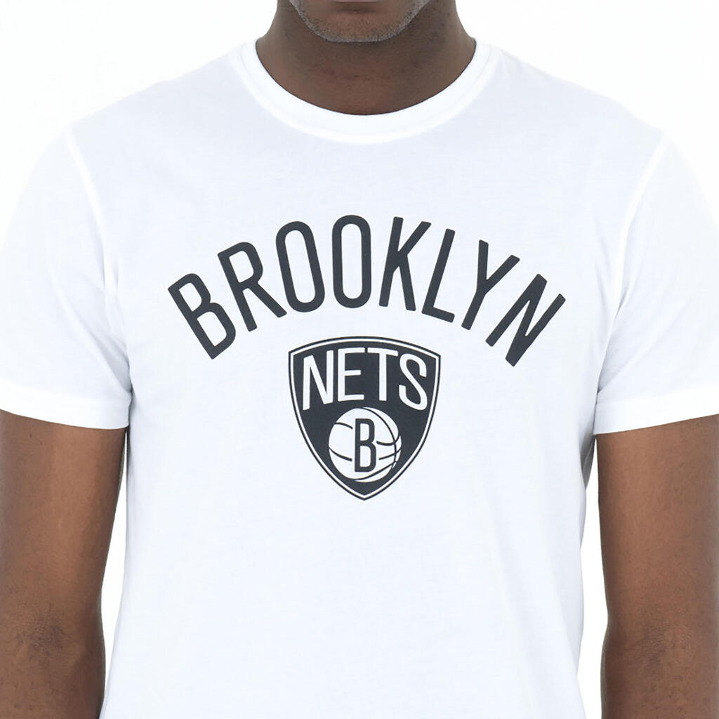 Damen/Herren Basketball Fanshirt kurzarm NBA Brooklyn Nets - weiss