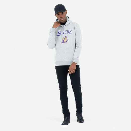 
      Damen/Herren Basketball Sweatshirt NBA - Hoodie Los Angeles Lakers grau
  