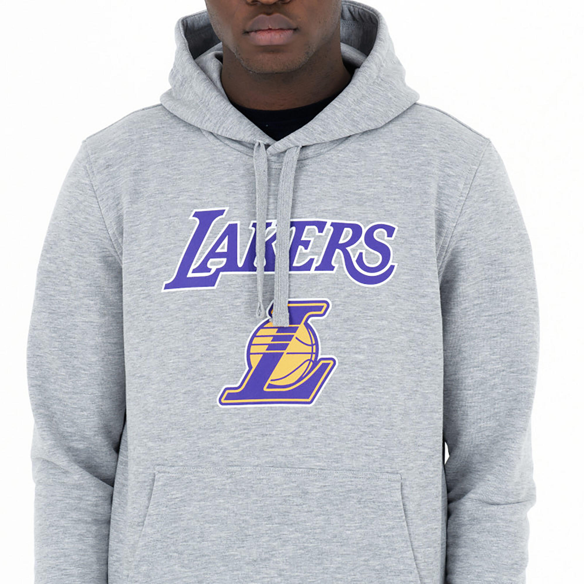 Adult NBA Basketball Hoodie - Los Angeles Lakers Grey 3/5