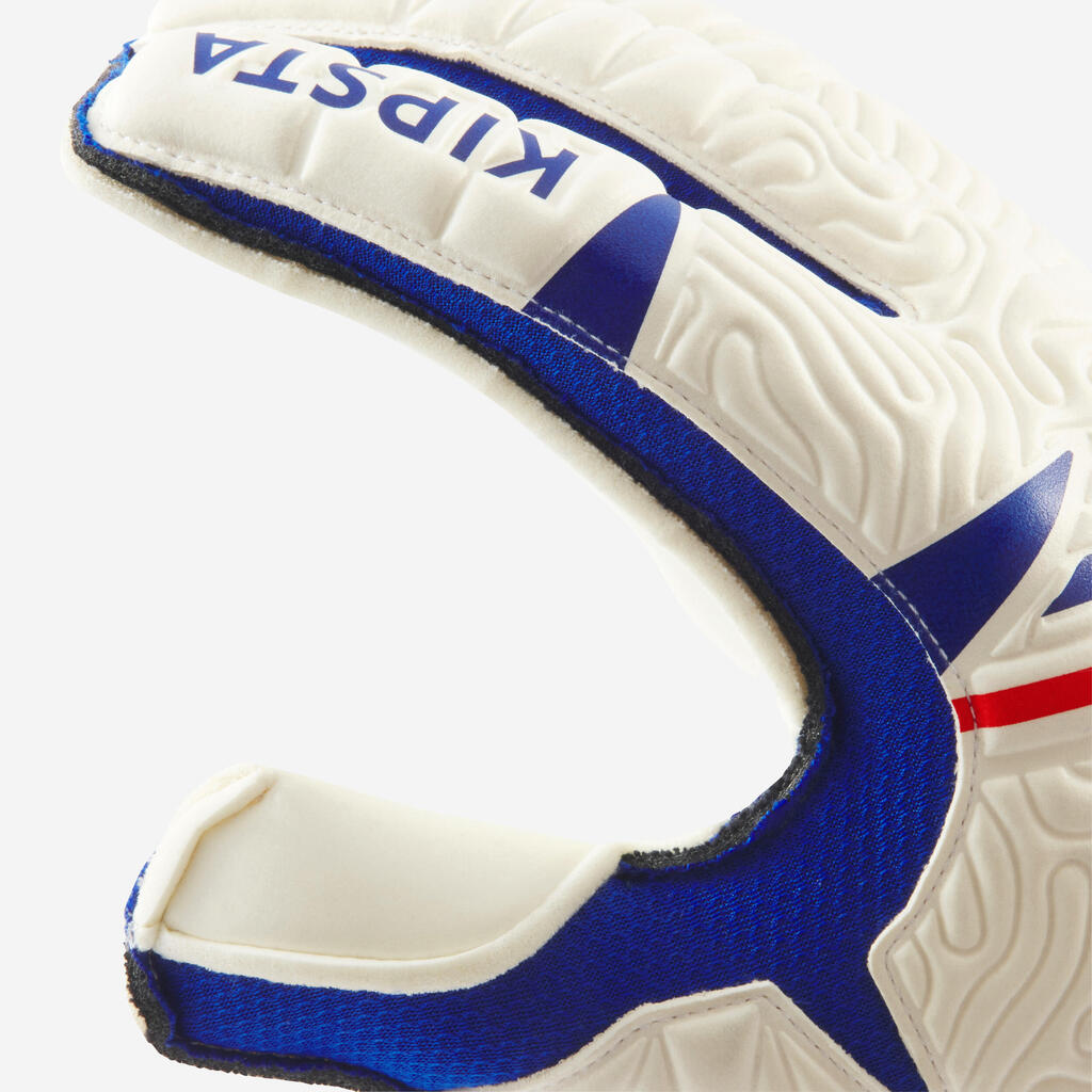 Pieaugušo futbola cimdi “F500 Viralto Shielder”, balti/zili