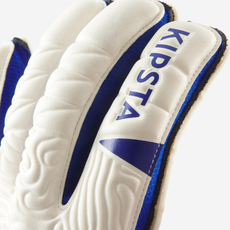 Guantes de portero F500 Viralto Shielder blanco/azul Adulto