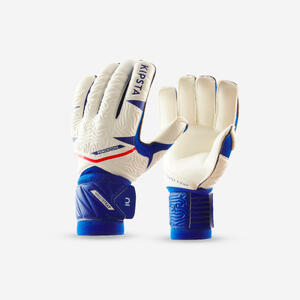 Guantes de portero F500 Viralto Shielder blanco/azul Adulto