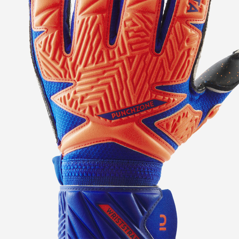 Keepershandschoenen voor kinderen F500 Viralto oranje blauw