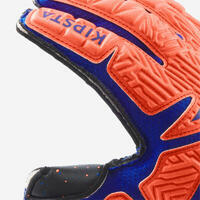 Narandžasto-plave dečje golmanske rukavice VIRALTO F500