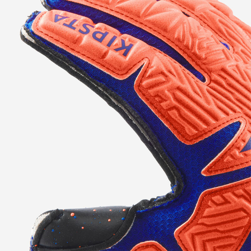 Kinder Fussball Torwarthandschuhe - F500 Viralto orange/blau 