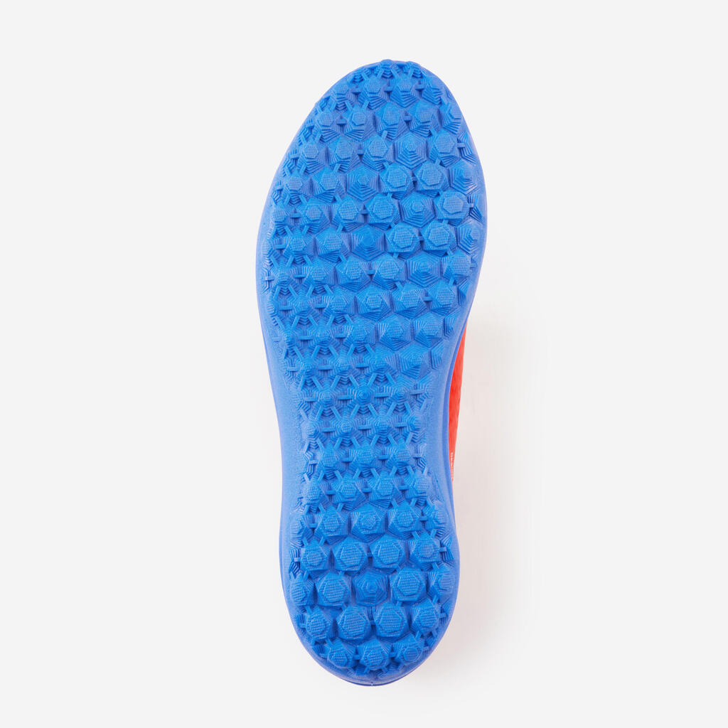 Παιδικά ποδοσφαιρικά παπούτσια με κορδόνια 160 Turf - Μπλε μαρέν