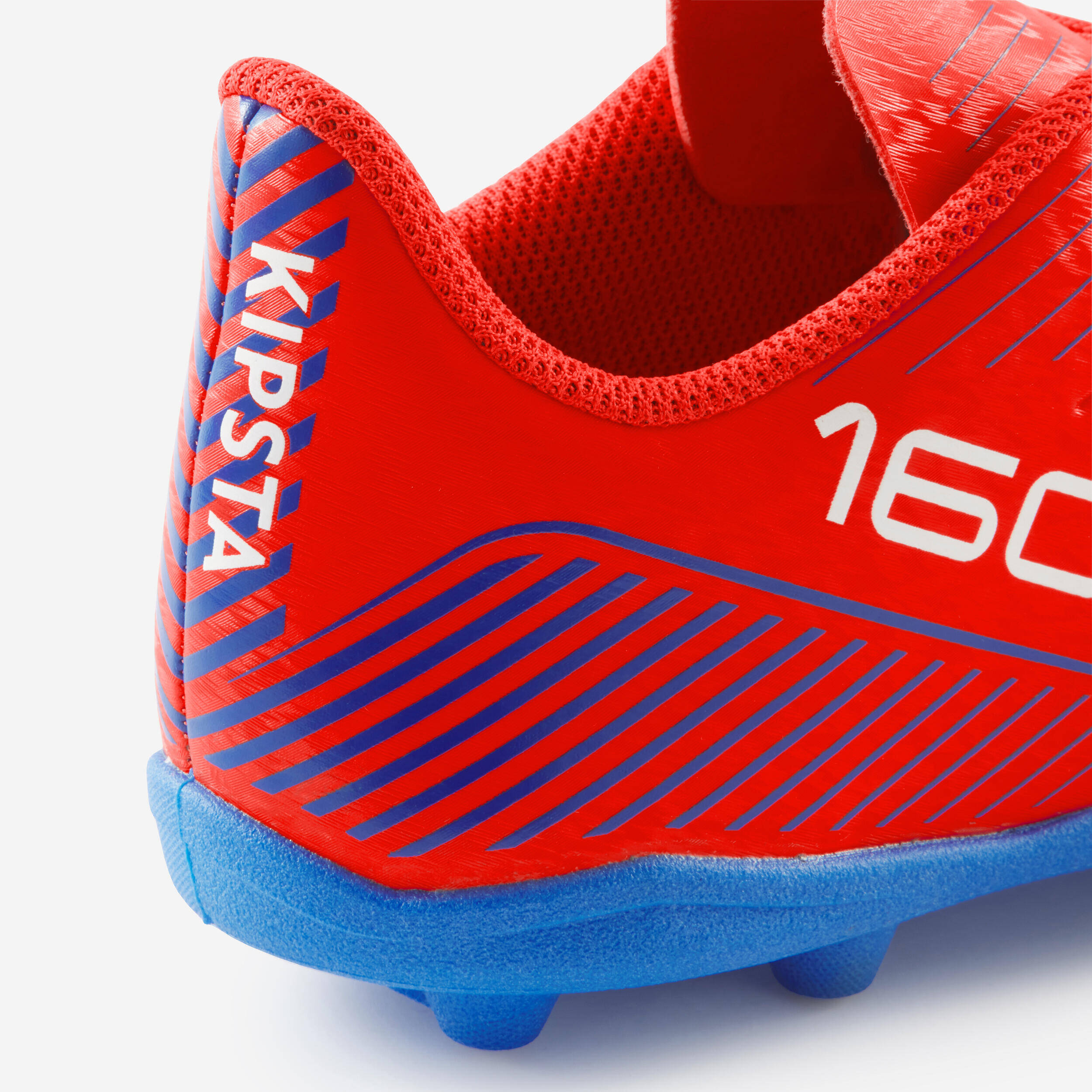 Kids' Lace-Up Football Boots 160 AG/FG - Red -  4