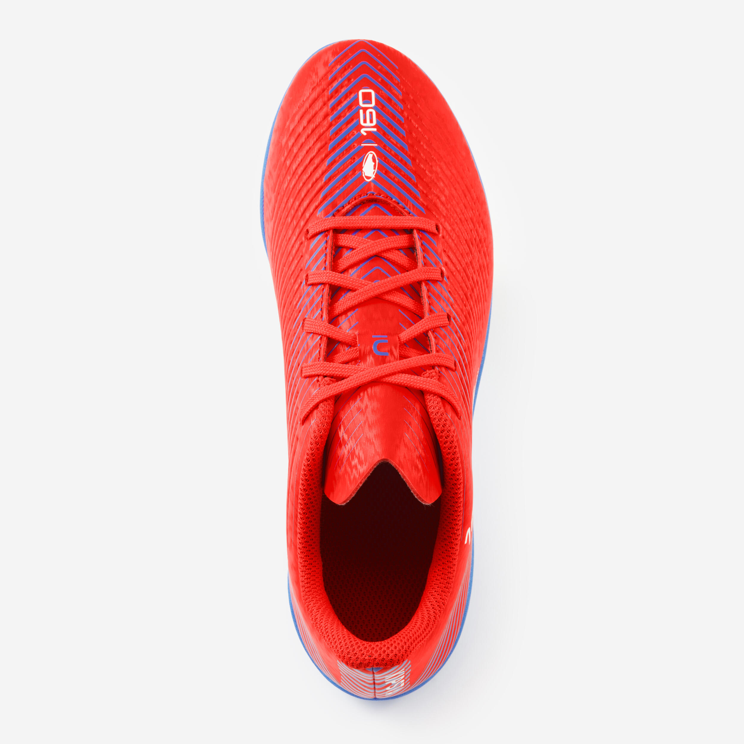 Tenis de fútbol con cintas AG/FG rojos para niños 160 JR 8/11