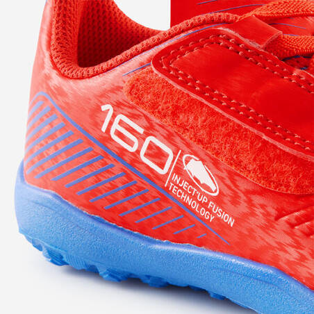 Sepatu Bola Anak Velcro 160 Easy Turf - Merah
