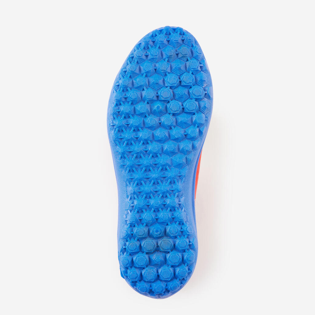 CHAUSSURES DE FOOTBALL ENFANT A SCRATCH 160 EASY TURF BLEU