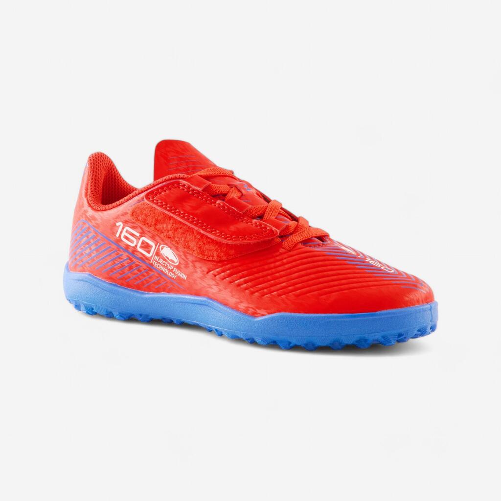 CHAUSSURES DE FOOTBALL ENFANT A SCRATCH 160 EASY TURF BLEU
