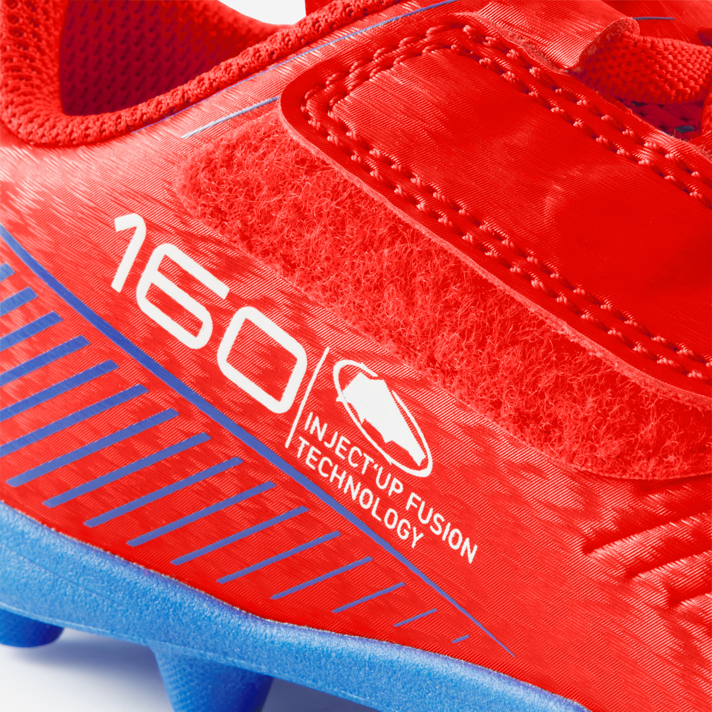 Kids' Hook and Loop Soccer Cleats, 160 MG Easy - KIPSTA